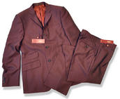 View Item New Merc Mod 2 Two Tone Tonic Suit Burgundy Wine 